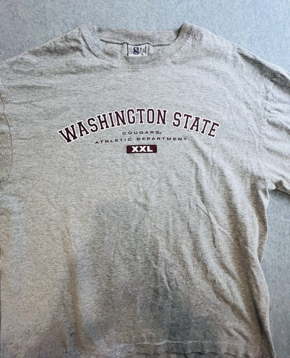 Vintage Grey Gear Washington State University XXL T Shirt Sz L